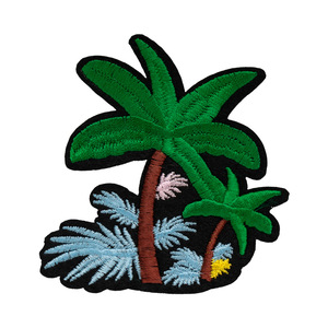 Apliques Verdes para Artesanato e Acessórios de Vestuário DIY, Patch Bordado de Palmeira de Coco, Patch Termocolante, <span class=keywords><strong>Patches</strong></span> para Costura DIY - Product Image 5