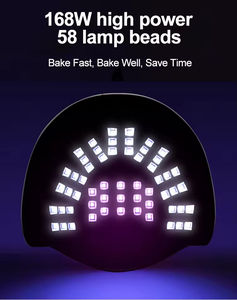 Lampe à ongles professionnelle 268W, séchage rapide, lampe UV, sécheuse à ongles LED, machine à gel avec capteur pour vernis gel - Product Image 2