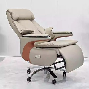 كرسي مكتب تنفيذي جديد فاخر من المصنع ، كرسي مريح من الجلد الصناعي ، كرسي كبير مريح للاستلقاء اليدوي - Product Image 1