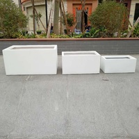 Pot de fleurs minimaliste carré noir écologique pour plantes vertes, pour la maison, le jardin et l'extérieur