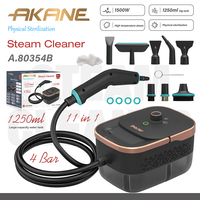 Nettoyeur vapeur AKANE A.80354 1500W 1250ML 4 bars 11 en 1 Stérilisation physique à la vapeur haute température Nettoyage multi-surfaces pour la maison