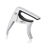 Ukulele Capo for Soprano, Concert, Tenor, Baritone Ukulele, Single Hand Use Uke Capo, Silver