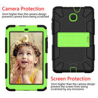 Meilleure vente Kids Tablet Cover pour Samsung Galaxy Tab A T387 2018 8 pouces Tablet Cases Kids Safe PC Hybrid Stand Full Body Cover