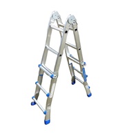 Échelle de ménage Main courante Échelle de ménage Escalier d'échelle pliant en aluminium
