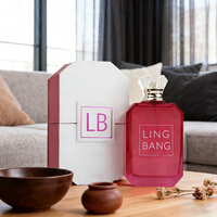 Flacon de parfum rectangulaire en verre de luxe avec pulvérisateur à pompe, couleur personnalisée, 30 ml/50 ml/100 ml, flacons vides
