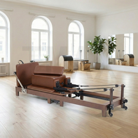 Heimstudio Bestseller Tragbare Klappbare Pilates-Reformer-Maschine für den Heimgebrauch Yoga-Bett mit Rädern & Sprungbrett