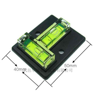 Niveau à bulle Haccury de type T 50 mm x 40 mm en plastique acrylique pour usage DIY - Product Image 1