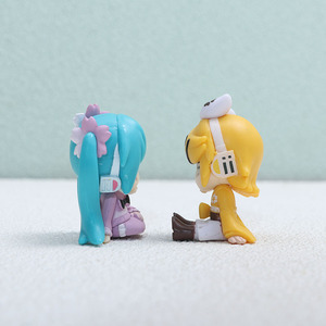 6PCS/SET 5CM Q Version Japanese Girls <strong>Miku</strong> Anime PVC Figure Toy Model Doll Ornament <strong>Statue</strong> - Product Image 4