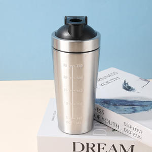 Custom Portable Double Wall Vacuum Thermos 20oz Stainless Steel Insulated Sports Protein Shaker Bottle Tumbler <b>Cup</b> - Product Image 3