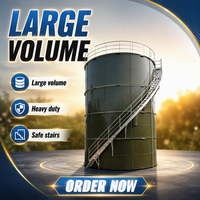 Réservoir de stockage de biogaz automatique anti-corrosion en verre fusionné sur acier avec système de contrôle PLC complet