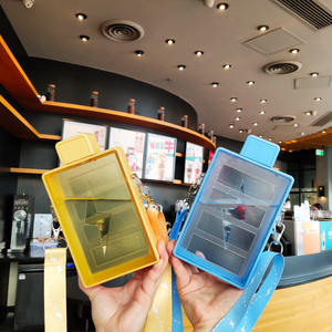 Portable Sports Folding Leak-Proof <b>Water</b> <b>Bottle</b> <b>A5</b> Slim Straight Customizable Color Plastic Promotional Gift - Product Image 1
