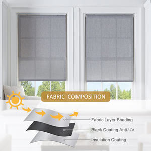 Моторизованные роликовые шторы электрические полиэфирные автоматические затемненные дневные и ночные электрические рулонные шторы для окон - Product Image 3