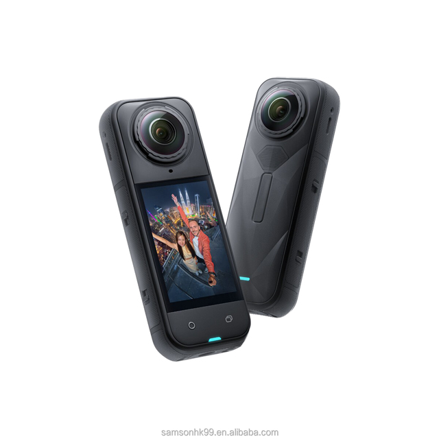 X5 4K 360 Action Camera Panoramic Sports Waterproof IP68 4.0" Screen 128GB Built-in Memory MicroSD 10x-20x Optical Zoom 150