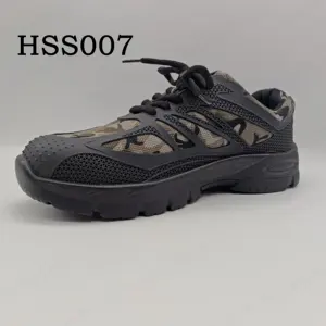 ZH，价格便宜迷彩尼龙面料运动安全鞋国标防刺穿绝缘便宜安全靴HSS007