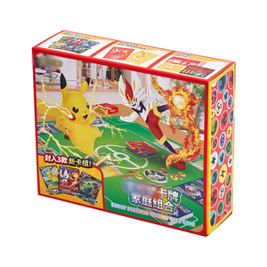 Pack de jeu familial Poke Mon, boîte individuelle, trois decks prêts à jouer, <span class=keywords><strong>Cinderace</strong></span> Pikachu Tyranitar avec pièce de monnaie et guides, version SC - Product Image 1