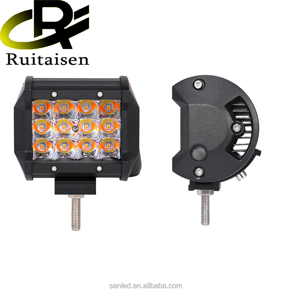 Hot sell 4Inch 36W IP68 Waterproof Side Shooter Pods Combo LED Work Light Strobe Lamp Fog Flash Light Warning Light For ATV SUV