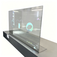 Écran tactile OLED transparent 55 pouces 2K, 10 points de contact, 43 % de transmittance, pour intérieur, compatible OEM, Android/PC, pour kiosque, centre commercial, bijouterie