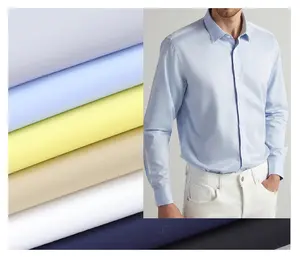 High quality bamboo fiber elastic work shirt blouses fabric