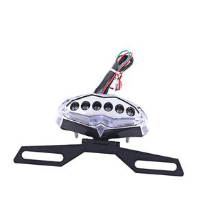 Réaménagement moto sportive en général led rétro feu arrière de frein lampe veilleuse lampe de plaque d'immatriculation - Product Image 1
