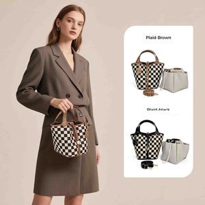 <span class=keywords><strong>Borsa</strong></span> Tote Classica <span class=keywords><strong>a</strong></span> Scacchi Bianco e Nero, Moda Femminile con Fodera Staccabile, <span class=keywords><strong>Tracolla</strong></span> Regolabile, <span class=keywords><strong>Borsa</strong></span> <span class=keywords><strong>a</strong></span> Mano e <span class=keywords><strong>a</strong></span> Spalla - Product Image 5