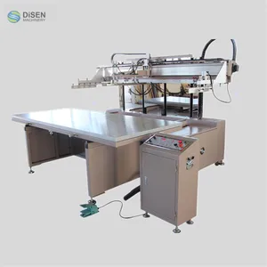 Máquina de impresión de pantalla plana semiautomática vertical, mesa de plástico pcb