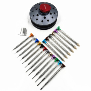 Nuovo Set 2025 di 12 <span class=keywords><strong>Cacciaviti</strong></span> in Acciaio Inossidabile e 6 Penne ad Ago, Strumenti <span class=keywords><strong>per</strong></span> la Riparazione di <span class=keywords><strong>Orologi</strong></span> con Funzione di Regolazione <span class=keywords><strong>per</strong></span> Orologiai - Product Image 3