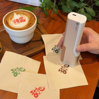 Impresora de Café con Tinta Comestible EVEBOT PrintPen, Máquina de Impresión de Logotipos Personalizados para Promoción de Marca en Cafeterías, Bares y Hoteles