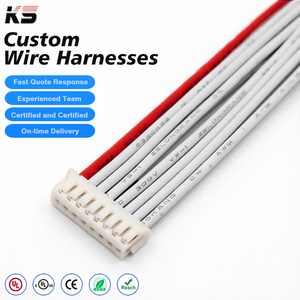 Пользовательский плоский 8-контактный проводной соединитель ZH 1,5 мм с ПВХ-изоляцией и медным проводником для электронных кабелей - Product Image 1