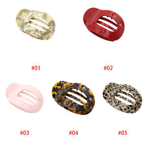 Заколка для волос из ацетата под черепаховый панцирь, 6,4 см, нескользящая, прочная, универсальная, стильная, минималистичная, для осени и зимы - Product Image 5