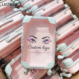 Bán buôn Mini Vali 3D Mink lông mi bao bì hộp PVC thời trang túi xách vali lashbox dễ thương lông mi bao bì trường hợp - Product Image 1