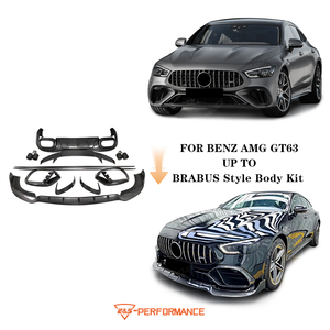 Accessoires de voiture pour Mercedes-AMG GT63 C292 2018-2023 Style <span class=keywords><strong>B</strong></span> Kit carrosserie complet en fibre de carbone sèche, lèvre avant, diffuseur arrière, spoiler - Product Image 3