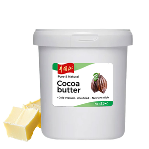 Beurre de cacao pur naturel biologique non raffiné pressé à froid HIMVEDA ORGANIC pour la fabrication de cosmétiques et soins de la peau, approvisionnement en vrac Uttar - Product Image 1