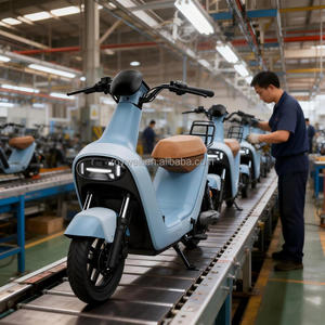 Potente Motocicleta Eléctrica de 25 km/<span class=keywords><strong>h</strong></span>, Scooter Eléctrico de Dos Plazas, Batería de Litio de 48V12Ah, Ciclomotor Eléctrico Urbano - Product Image 3