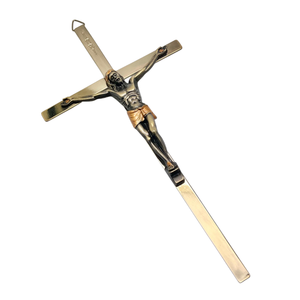 Haute réputation Immanuel Crucifix jésus suspendu décoration murale religieux inspirant chrétien produit fabriqué à la main INRI - Product Image 3