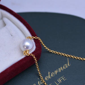 Collar con Colgante de Perla Blanca de Agua Dulce de 11-12 mm, Plata S925, Luz Intensa, Pequeñas Imperfecciones, Adorno Multiusos - Product Image 3