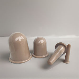Bester Preis Silikon Gesichts Schröpf becher Set von 4 Großhandel Vakuum Schröpfen Massage produkte - Product Image 1