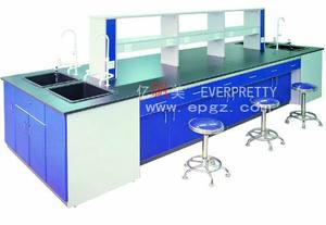 Muebles <span class=keywords><strong>de</strong></span> <span class=keywords><strong>Laboratorio</strong></span> Escolar, Mesa <span class=keywords><strong>de</strong></span> <span class=keywords><strong>Laboratorio</strong></span> <span class=keywords><strong>de</strong></span> Madera para <span class=keywords><strong>Química</strong></span> y Biología con Grifos, Fregadero y Paneles Perforados - Product Image 3