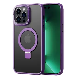 The new magnetic phone case works with the invisible holder case of the iPhone 14/13/12Pro phone case