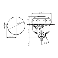 Luminaire d'extérieur halogène G9 de 74 mm résistant aux hautes températures (300°C) sur mesure pour fours électriques