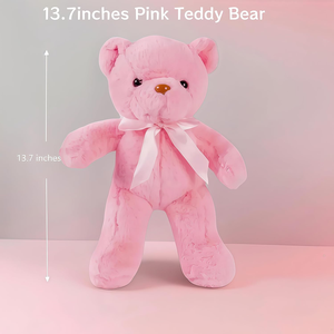 Oursons en peluche mignons en gros avec nœud, animaux en peluche en vrac, <span class=keywords><strong>cadeau</strong></span> de Saint-Valentin pour filles et tout-petits - Product Image 3