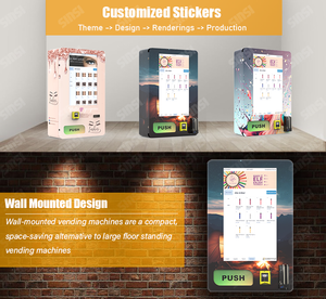 2025 nóng bán nhỏ gọn mini treo tường máy bán hàng tự động | Wifi thông minh bao cao su Dispenser với LCD hiển thị & kiểm soát tuổi - Product Image 5