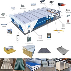 Structure préfabriquée en acier pour ateliers et plantes pour l'industrie, l'agriculture, les granges et les hangars à usage domestique - Product Image 4
