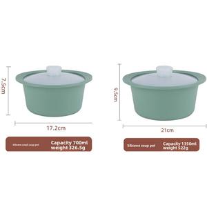 Recipiente de Silicona para Alimentos, Apto para Microondas, para Cocinar al Vapor, Conservar Frescura, Olla para Sopa, Venta al por Mayor - Product Image 6