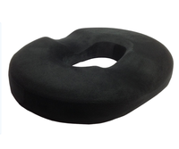 Coussin de siège en mousse à mémoire de forme BComfort Foam Black Coccyx Donut pour le traitement de la prostate, des escarres et de la sciatique