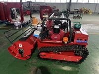 CE EPA Benzinmotor Allrad-Landwirtschafts-Roboter mit Fernbedienung, Schlegelmäher und Radlader