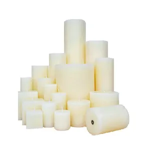 Round Pillar Square Birthday Candle Manufacturer Supplies Various Colors and Styles of Pillar Square Wax