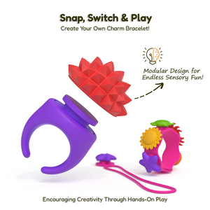 Set de Juguetes Sensoriales Portátiles: Anillos, Collares y Pulseras con Múltiples Opciones de Juego Educativas Unisex para Edades de 5 a 14 Años, de Silicona Antiestrés - Product Image 2