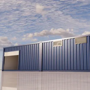 modular low-cost pre-made warehouse homes prefab light steel metal structure frame shipping container building house in florida