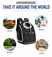 Sac à dos de transport pour animaux de compagnie, respirant, lavable, portable, pour le sport en plein air, en tissu Oxford, fermeture éclair, pour petits chiens et chats, charge maximale 11 kg
