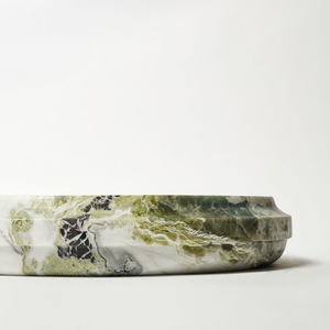 Stonekocc marca Cold Jade/vassoio in marmo travertino accessori per la decorazione della casa cosmetici nordici vassoio per la conservazione della frutta - Product Image 5